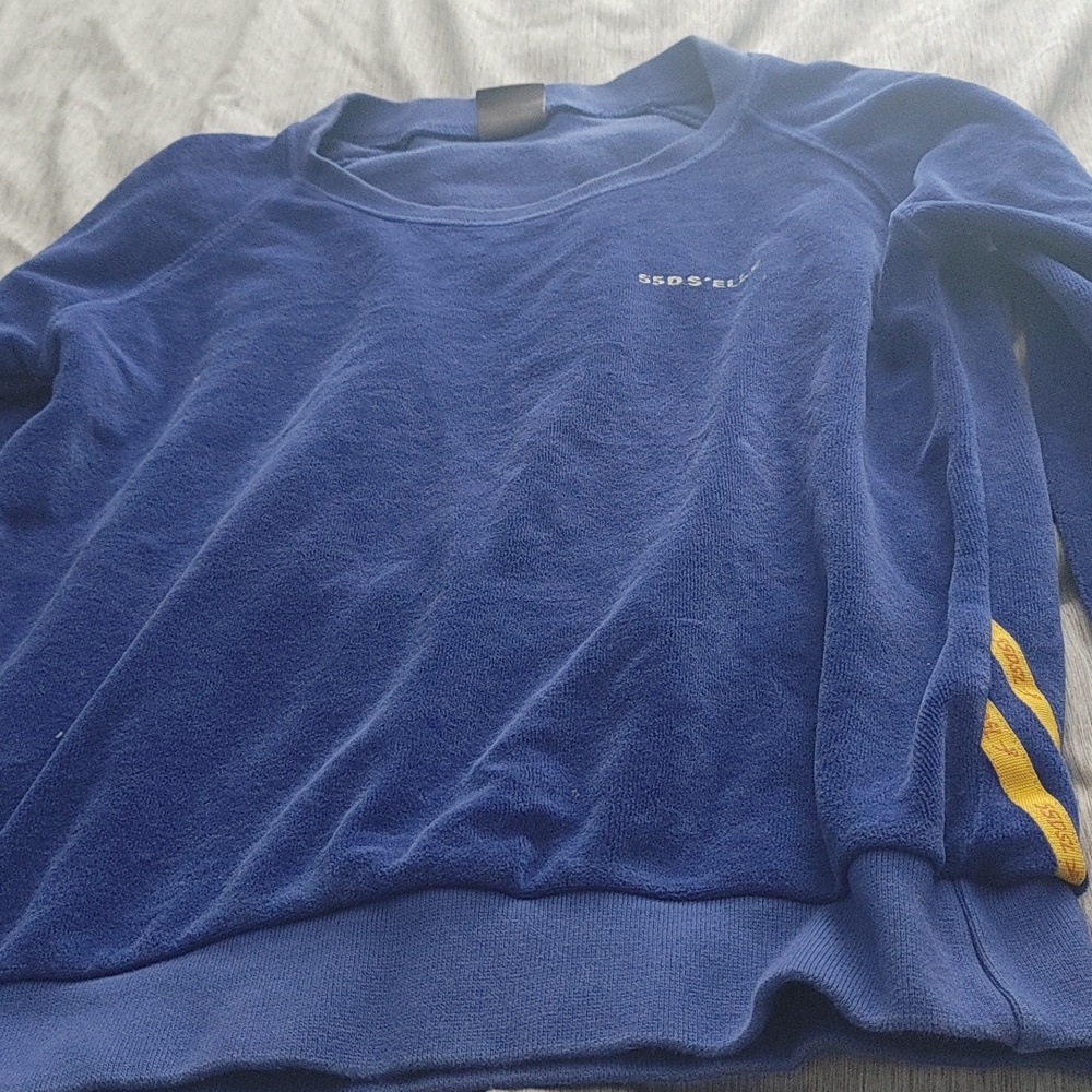 55DSL velour sweatshirt, sz small